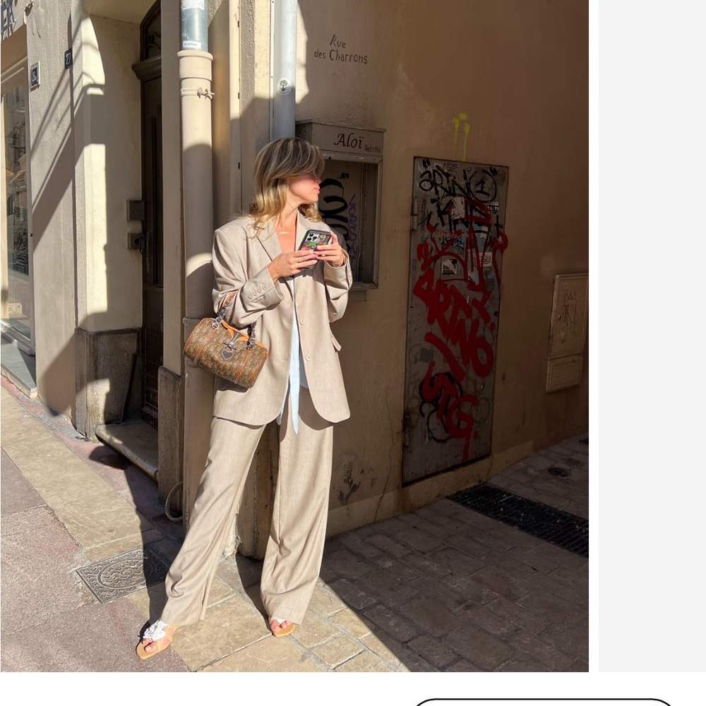 Djerf Avenue Forever Blazer Oat